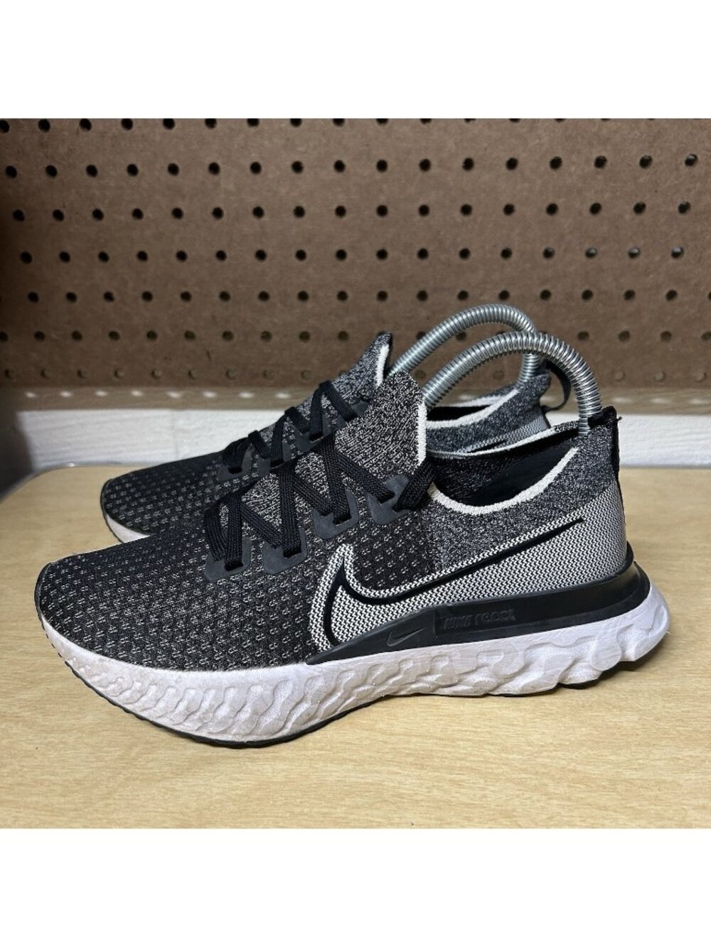 Nike Womens React Infinity Run FK CD4372-012 Black Running Shoes Sneakers Sz 6.5